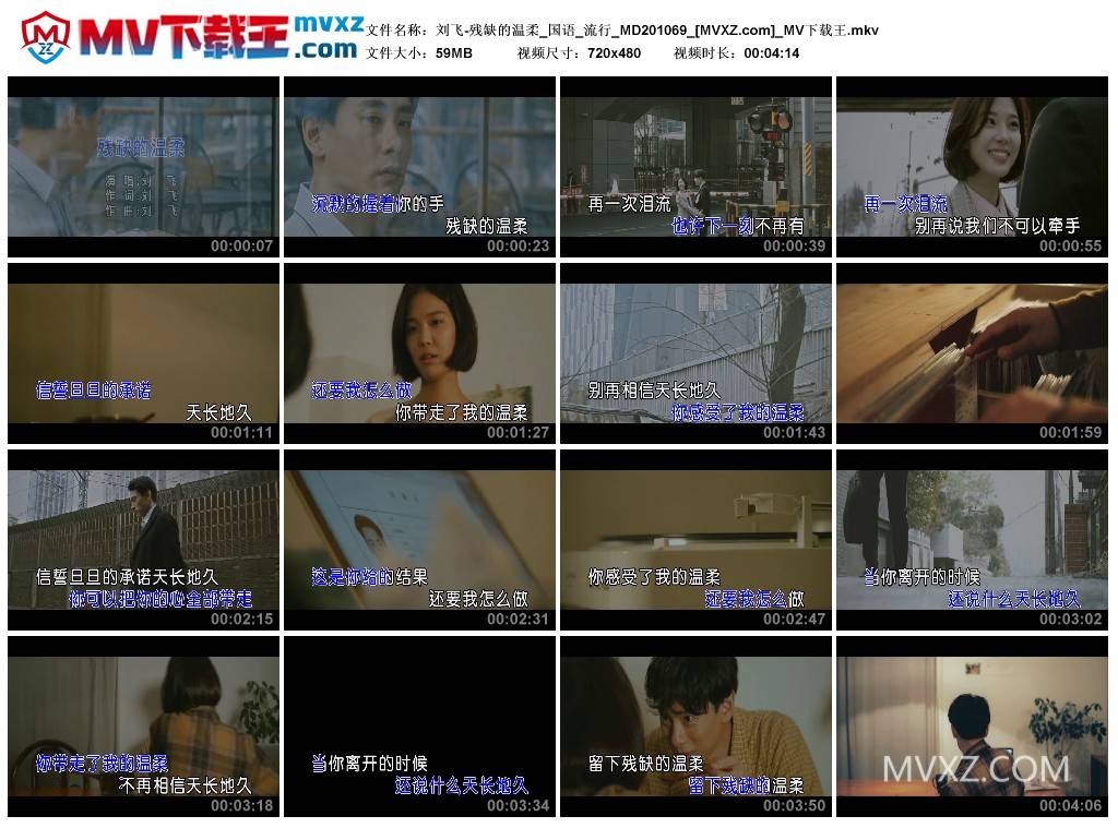 刘飞-残缺的温柔_国语_流行_MD201069